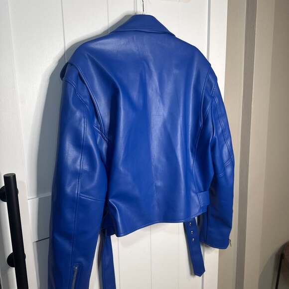 Emma Pleather Rider Jacket - Picture 9 of 11